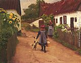 Hans Anderson Brendekilde Visiting Grandmother painting
